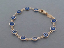 Eye Bead Linked Bracelet