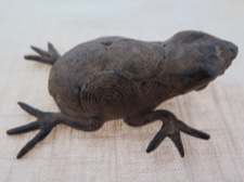 Burkina Faso Bobo Tribe Bronze Frog Totem