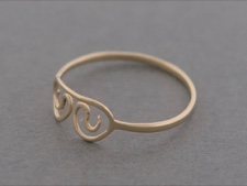 Petroglyph Ring 14K