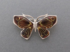 Amber Butterfly Pin