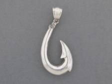 Sterling Fish Hook Pendant