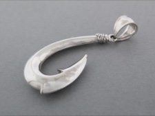 Sterling Fish Hook Pendant