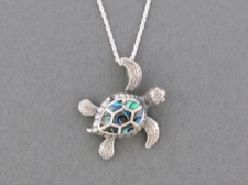 Abalone Turtle Necklace