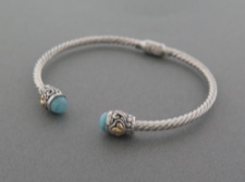 Larimar Ornate Twist Cuff