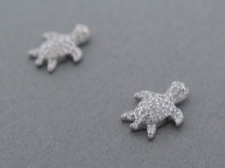 Sparkling CZ Turtles
