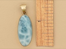 Larimar Gold Pendant