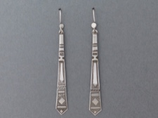 Tuareg Etched Long Silver