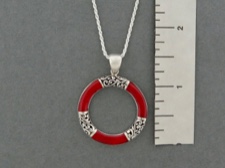 Inlaid Circle Necklace