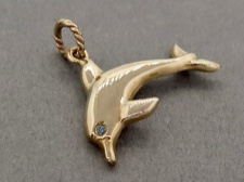 Gold Dolphin Pendant