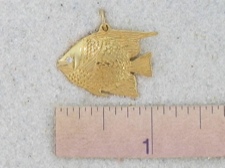 Angelfish Pendant 14k