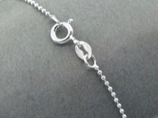 Chain, Sterling Bead 18in