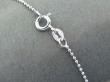 Chain Sterling Bead 18in
