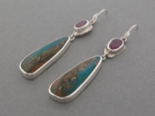 Peruvian Opal Long Dangle