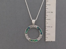 Inlaid Circle Necklace