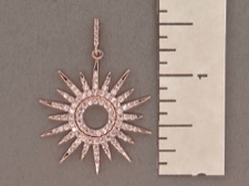 Rose Silver Sun Earrings