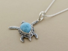 Larimar Sterling Turtle