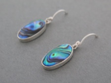 Abalone Oval Earrigns