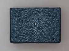 Genuine Stingray Leather Bifold Wallet