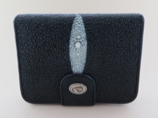 Genuine Stingray Leather French Style Wallet