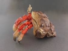 Enamel Box - Hermit Crab with Austrian Crystals