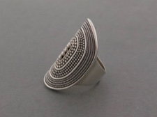 Sterling Wide Oval Ring