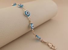 Eye Bead Linked Bracelet