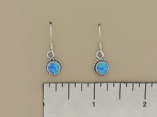 Opal Round Earrings