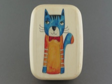Secret Box - Colorful Cat - Aspen Hardwood