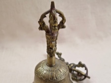 Tibetan Meditation Hand Bell with Double Dorje
