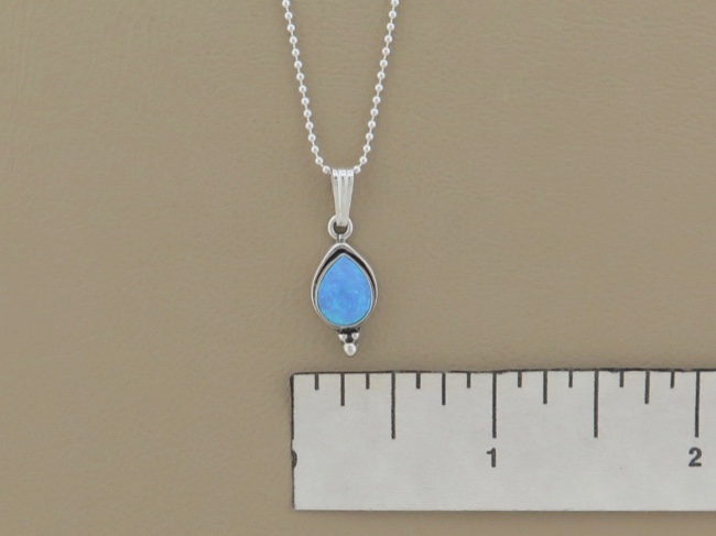 Opal Tear Necklace - Click Image to Close