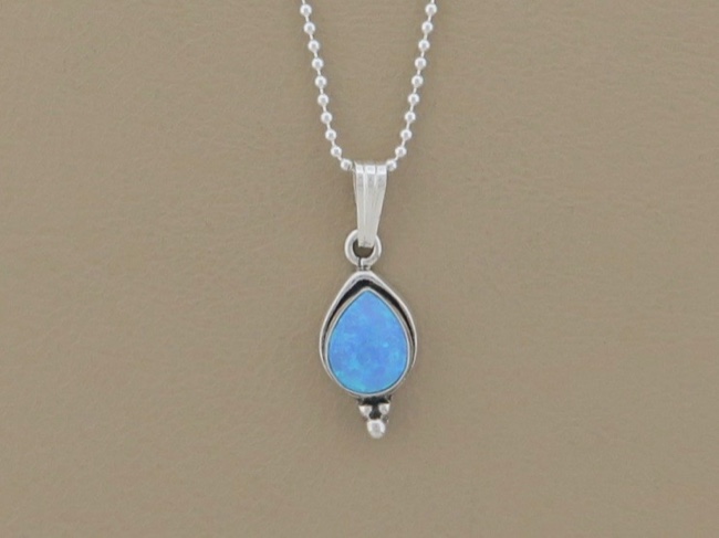 Opal Tear Necklace - Click Image to Close