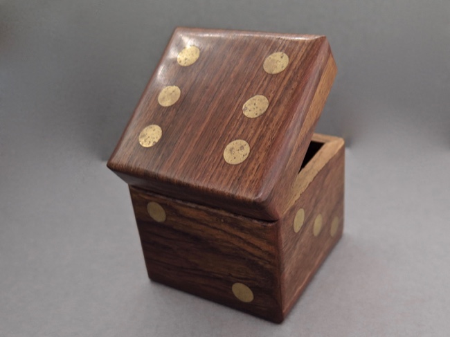 Handcrafted Dice Box - Fair Trade from India - Click Image to Close