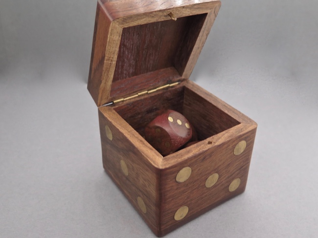 Handcrafted Dice Box - Fair Trade from India - Click Image to Close