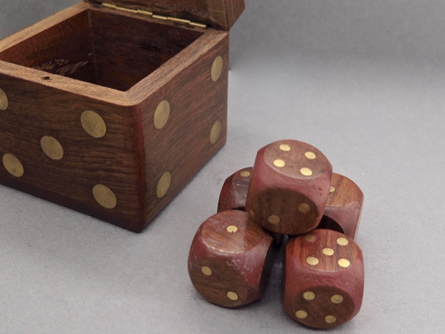 Handcrafted Dice Box - Fair Trade from India - Click Image to Close