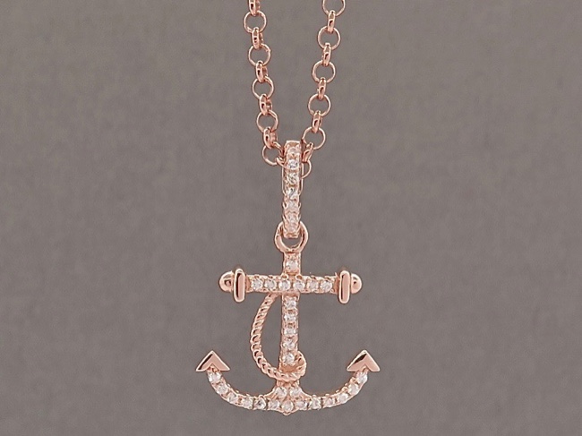 Rose Silver Anchor - Click Image to Close