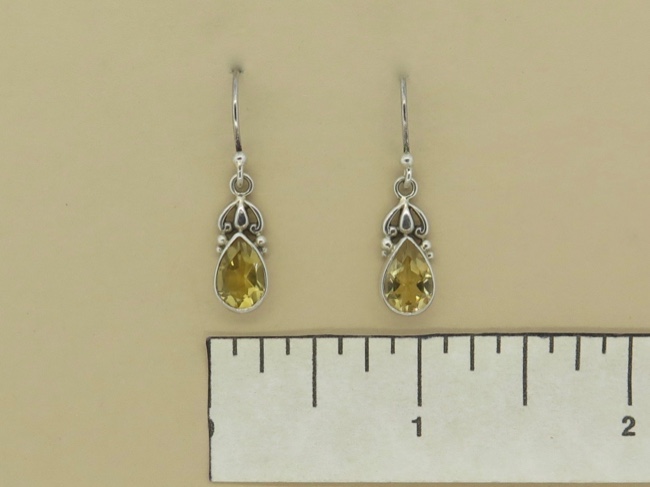 Citrine Tear Dangle - Click Image to Close