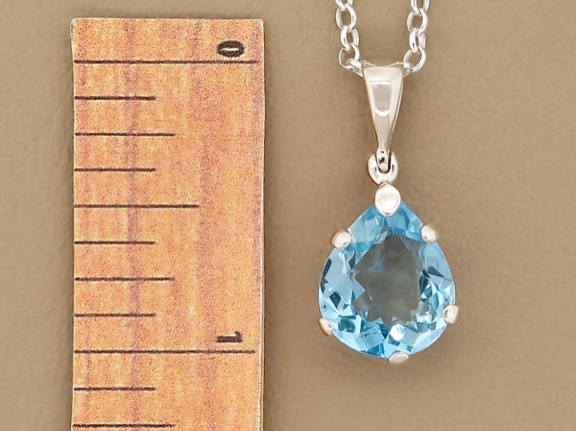 Blue Topaz Necklace - Click Image to Close