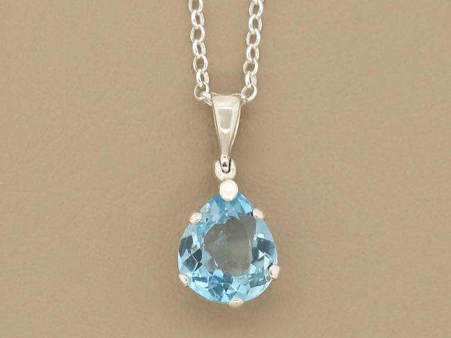 Blue Topaz Necklace - Click Image to Close