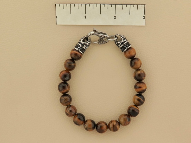 10mm Beads with Clasp - Click Image to Close