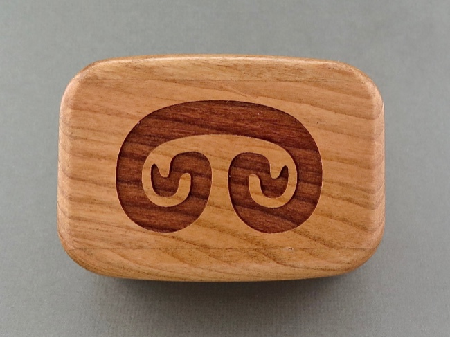 Petroglyph Keepsake Box of American Cherry - Click Image to Close