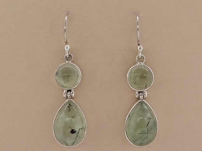 Prehnite Earrings - Click Image to Close