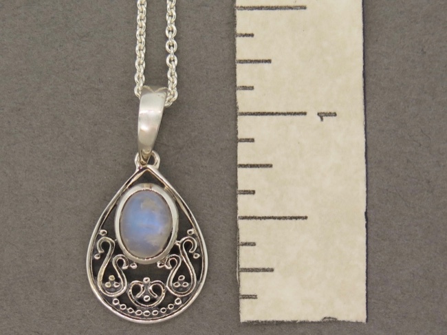 Rainbow Moonstone in Tear - Click Image to Close