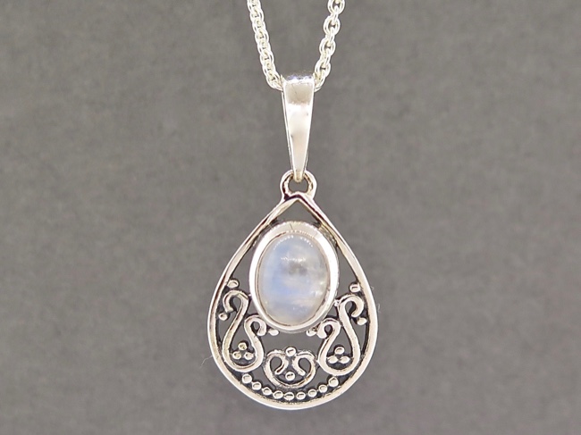 Rainbow Moonstone in Tear - Click Image to Close