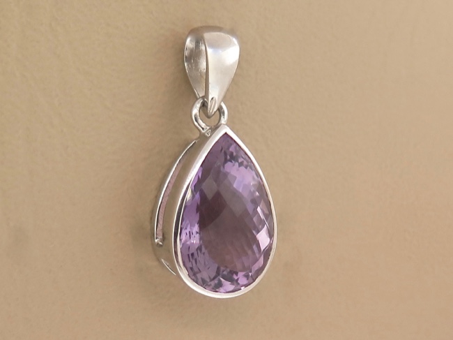 Amethyst Tear Pendant - Click Image to Close