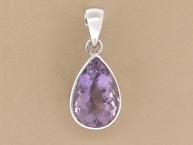 Amethyst Tear Pendant - Click Image to Close