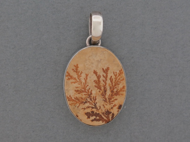 Dendrite Oval Pendant - Click Image to Close