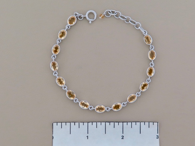 Citrine Oval Links - Click Image to Close