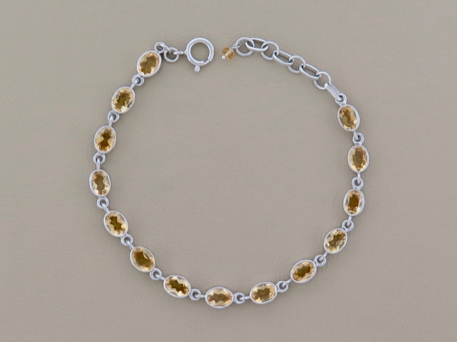 Citrine Oval Links - Click Image to Close