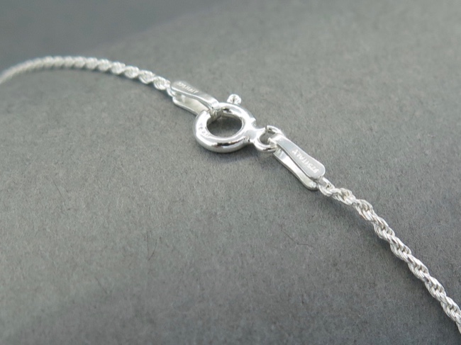 Chain, Sterling Rope 18in - Click Image to Close