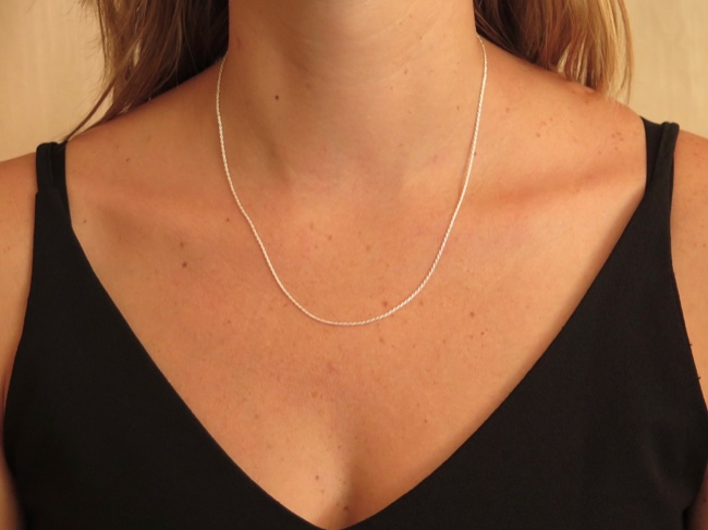 Chain Sterling Rope 18in - Click Image to Close